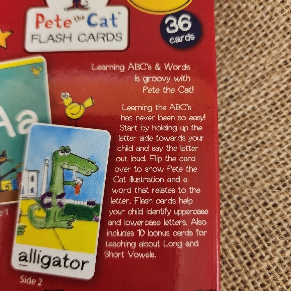 Pete the Cat ABC flash cards NWT - Picture 8 of 10